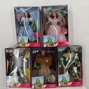1999 Barbie Ken Doll Collection Wizard of‎ Oz Complete Set of 5